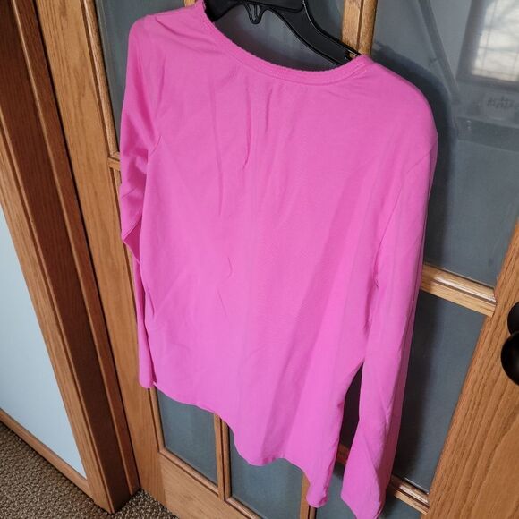 Lands End Essentials Womens Classic-Fit Long-Sleeve Crewneck T-Shirt xs 2-4 top - Picture 12 of 16